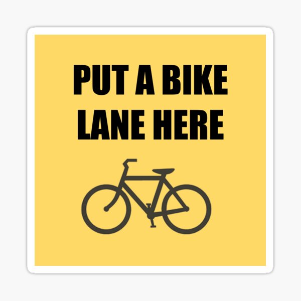 Item preview, Bike Lane Sticker designed and sold by FunFight.