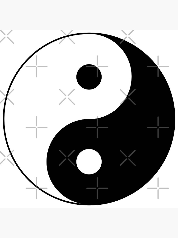 Yin Yang Symbol Poster For Sale By Zamaranth Redbubble