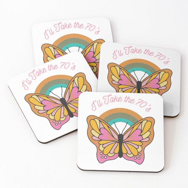 Item preview, I'll Take the Seventies Butterfly Rainbow designed and sold by ladytarleton.