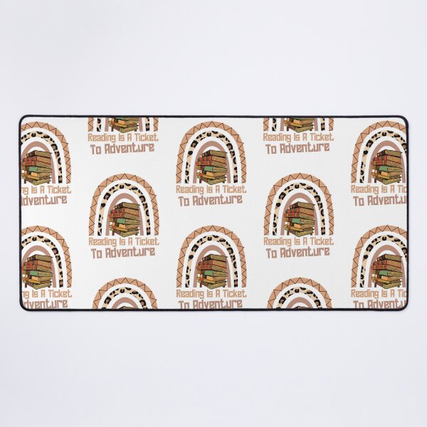 Item preview, Reading Is A Ticket To Adventure Funny Book Lovers Leopard Rainbow Gift For Women And Men designed and sold by pedrored369.