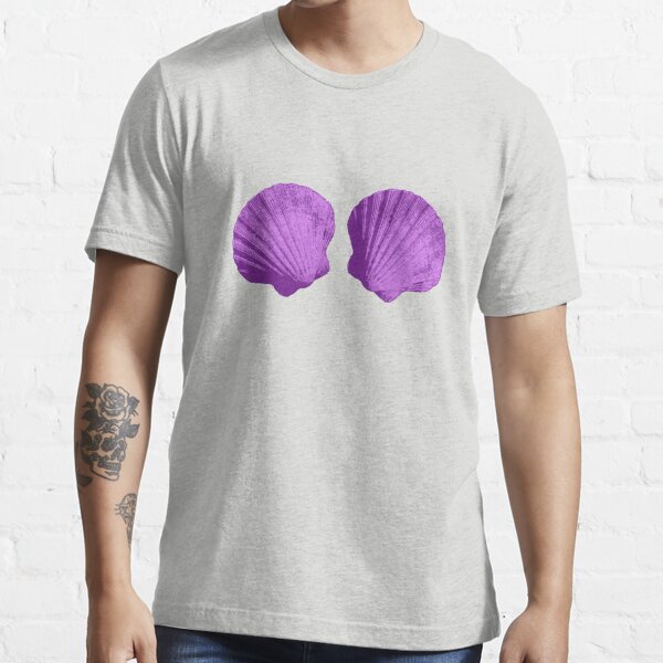 Mermaid Seashell Bra Essential T-Shirt for Sale by Teezie82