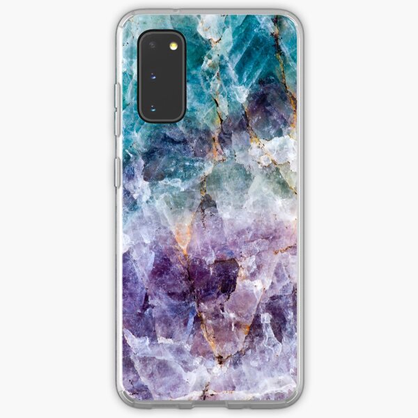 Turquoise & Purple Quartz Crystal Samsung Galaxy Soft Case