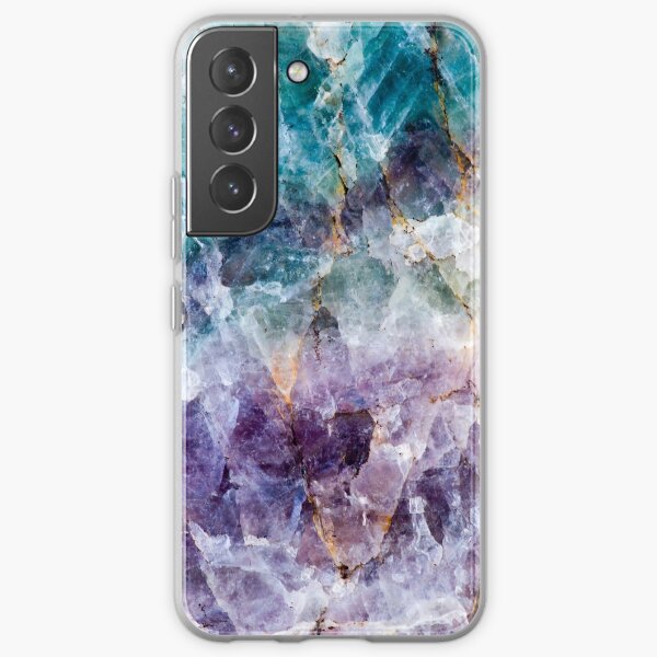 Turquoise & Purple Quartz Crystal Samsung Galaxy Soft Case