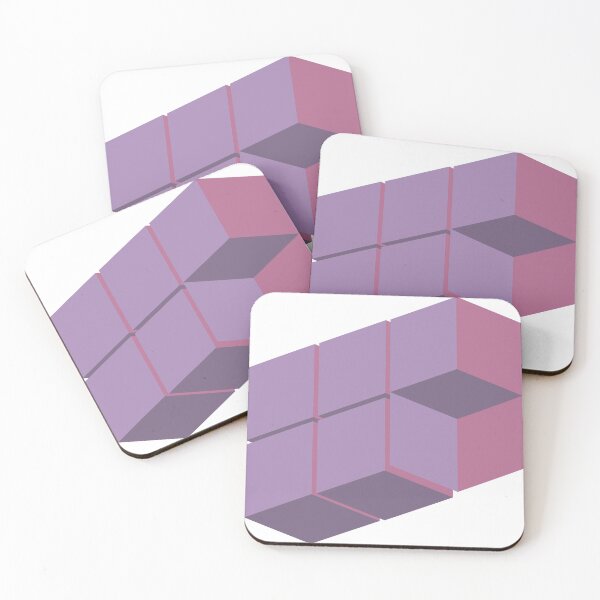 Item preview, Purple 3D cubes designed and sold by AvailableVA.