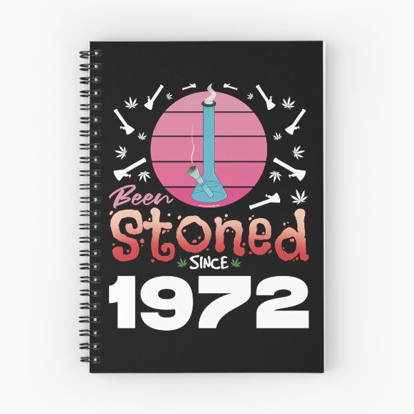 Item preview, Been stoned since 1972 (Pink retro vintage sunset with bong) designed and sold by YomeHayin.