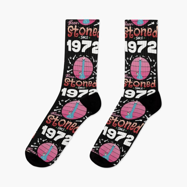 Item preview, Been stoned since 1972 (Pink retro vintage sunset with bong) designed and sold by YomeHayin.