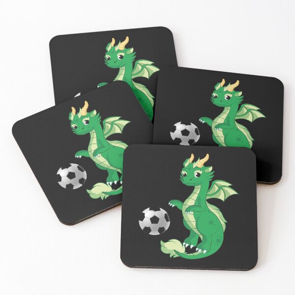Item preview, Dragon Playing Soccer ,Funny Good Dragon Football Lovers Green Design designed and sold by pedrored369.