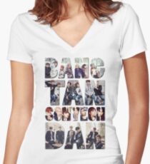 BTS Shirt mit V-Ausschnitt