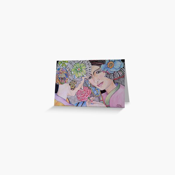 Art Deco Ladies Greeting Card