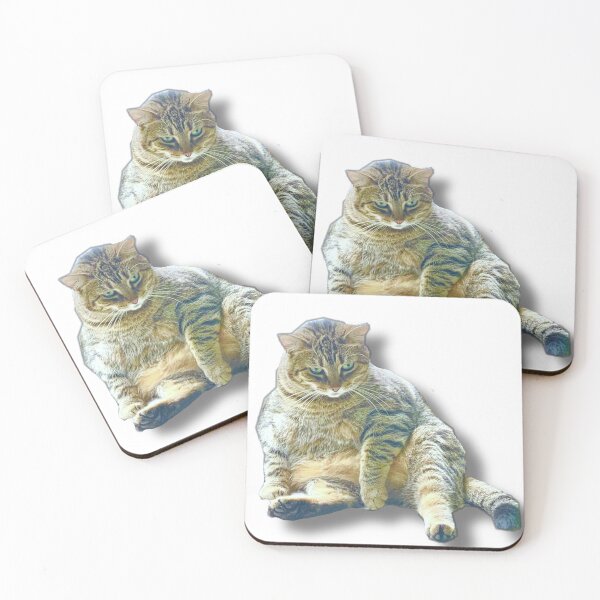 Item preview, Fat Tabby Cat Sitting designed and sold by Isabella Schwartz.