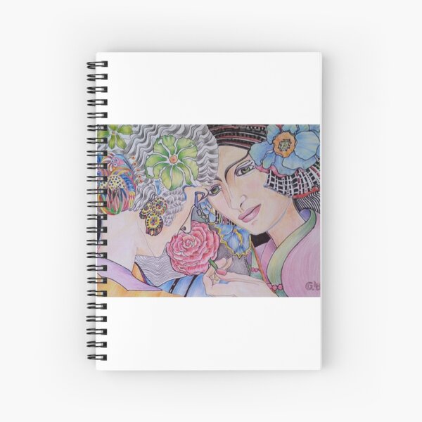 Art Deco Ladies Spiral Notebook