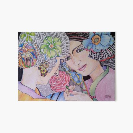 Art Deco Ladies Art Board Print