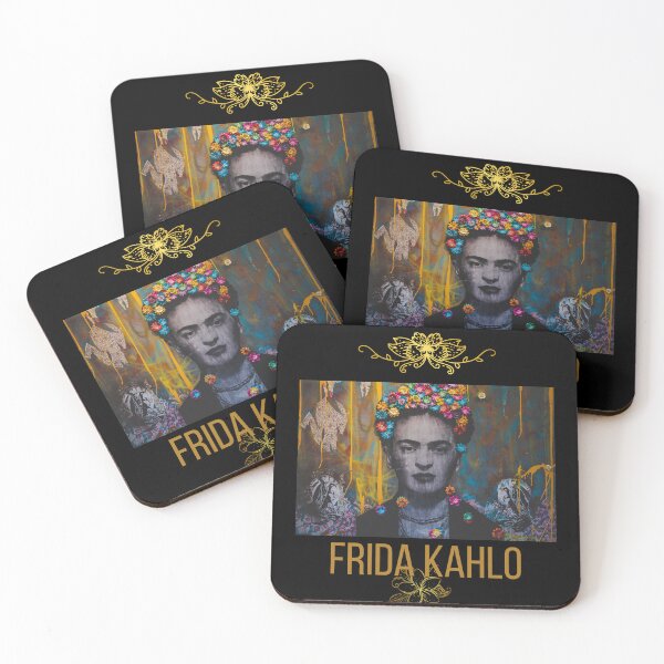 Artikelvorschau, Buntes mexikanisches surrealistisches Frauen-Maler-Design Frida Kahlo entworfen und verkauft von EarthArtDesigns.