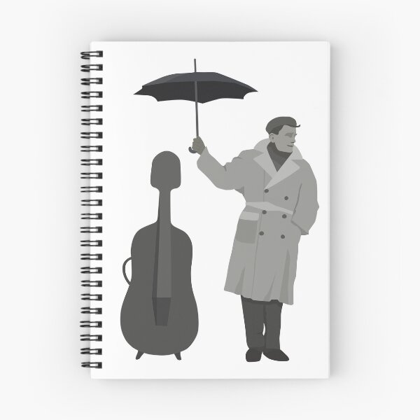 Item preview, Man Holding Umbrella Over Cello In The Rain designed and sold by adlibcreative.