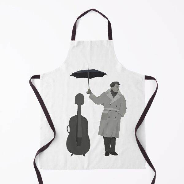 Item preview, Man Holding Umbrella Over Cello In The Rain designed and sold by adlibcreative.