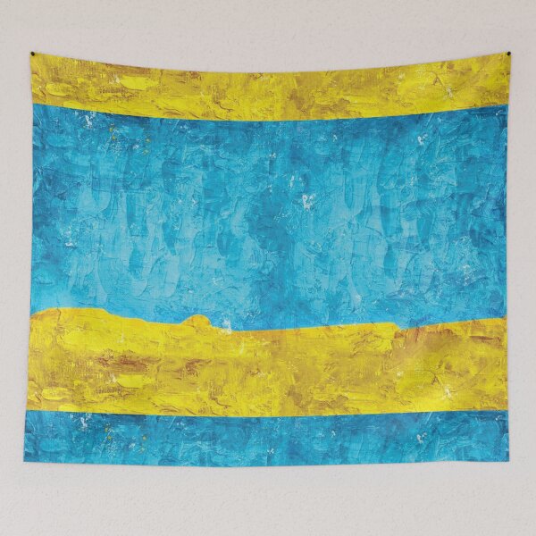Item preview, Blue & Yellow Paint On A Wall designed and sold by abbazabba.