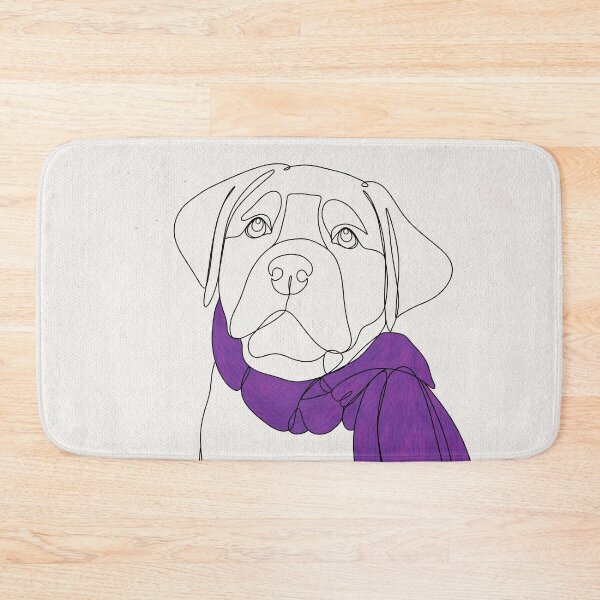 Item preview, Labrador Pup with Purple Scarf designed and sold by rmcbuckeye.