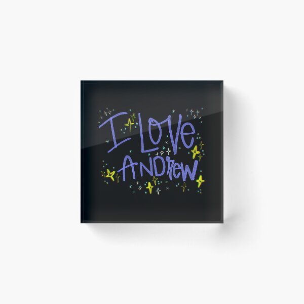 Item preview, I LOVE ANDREW NAME PURPLE designed and sold by GIVENGRACE.ART.