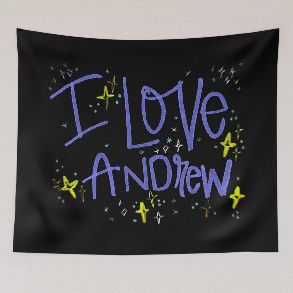Item preview, I LOVE ANDREW NAME PURPLE designed and sold by GIVENGRACE.ART.
