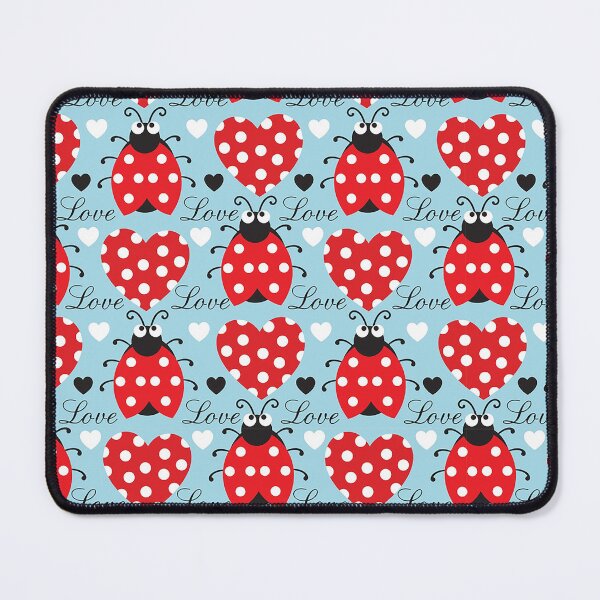 Item preview, Ladybug and heart shape pattern for valentine gift wrap designed and sold by EmilyFun.
