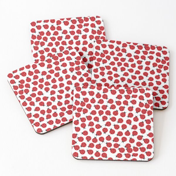 Item preview, Ladybug Spring Flowers Pink Red Background designed and sold by EmilyFun.