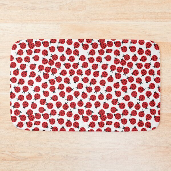 Item preview, Ladybug Spring Flowers Pink Red Background designed and sold by EmilyFun.
