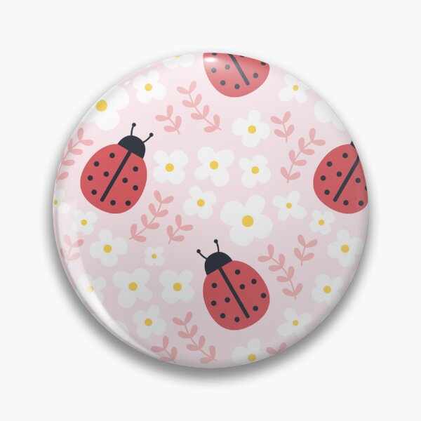 Item preview, Ladybugs and flowers seamless background repeating pattern designed and sold by EmilyFun.