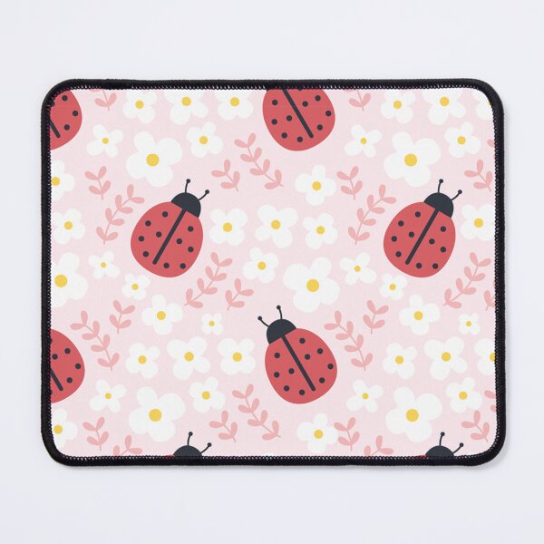 Item preview, Ladybugs and flowers seamless background repeating pattern designed and sold by EmilyFun.