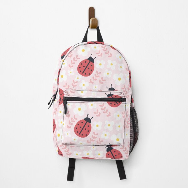 Item preview, Ladybugs and flowers seamless background repeating pattern designed and sold by EmilyFun.