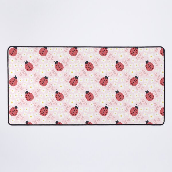 Item preview, Ladybugs and flowers seamless background repeating pattern designed and sold by EmilyFun.