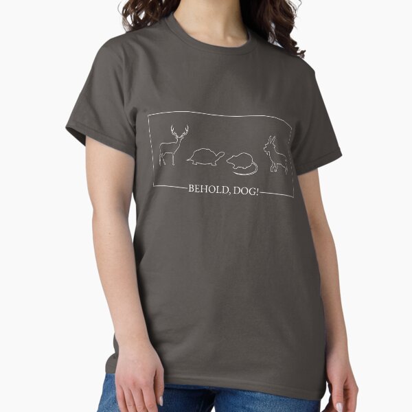 Vista previa del artículo con la obra «Elden Ring - ¡Mira, perro! - Blanco», diseñado y vendido por IdiotIncarnate.