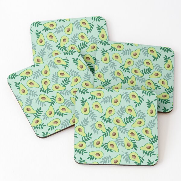 Item preview, Light green background, ripe avocado, leaves designed and sold by EmilyFun.