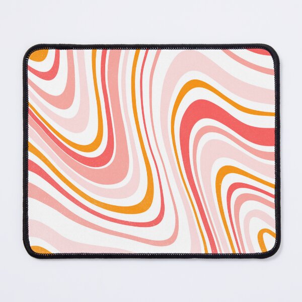 Item preview, Retro 70s swirl pink abstract pattern designed and sold by trajeado14.