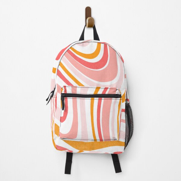 Item preview, Retro 70s swirl pink abstract pattern designed and sold by trajeado14.