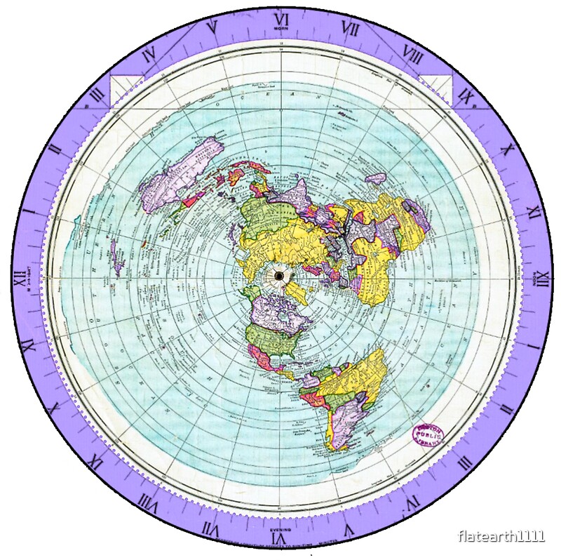 detailed flat earth map