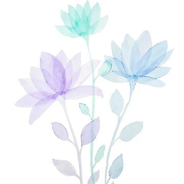 Artwork thumbnail, Translucent Flower Pattern by WallaceColor