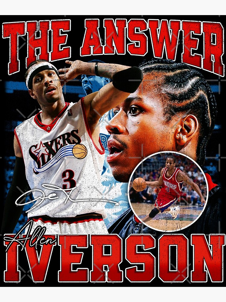 Allen Iverson The Answer  Allen iverson, Basketball legends, Allen  iverson the answer