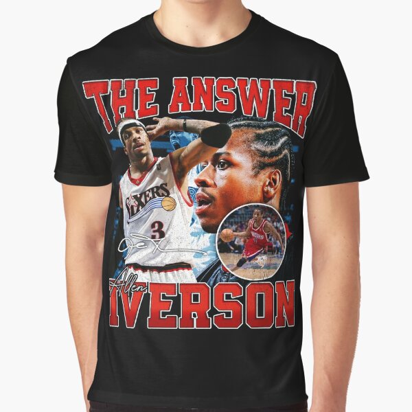 Allen Iverson Vintage Rap Tee Travis Scott Tour Merch Jersey T-Shirt