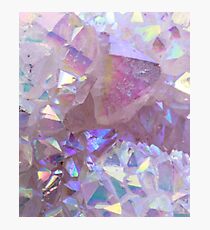 Pink Aura Crystals Photographic Print