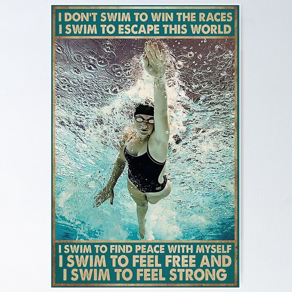 Item preview, Swimming I Don't Swim To Win The Races designed and sold by ovLeandr1994.