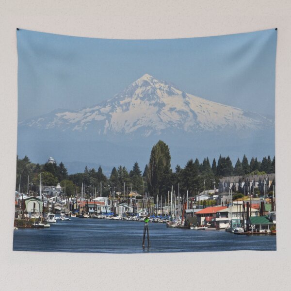 Item preview, Mount Hood from Portland Oregon Travel Washington PNW Tapestry designed and sold by travel101.