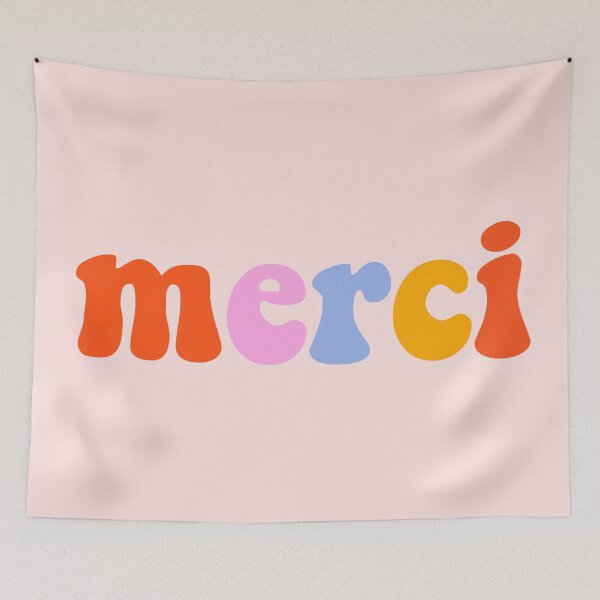Item preview, merci - french thank you designed and sold by TooFrenchClub.