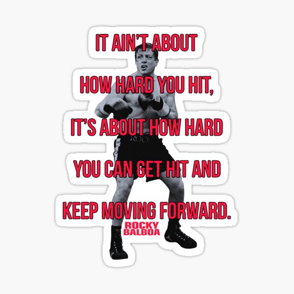 aint-how-hard-you-hit-rocky Sticker