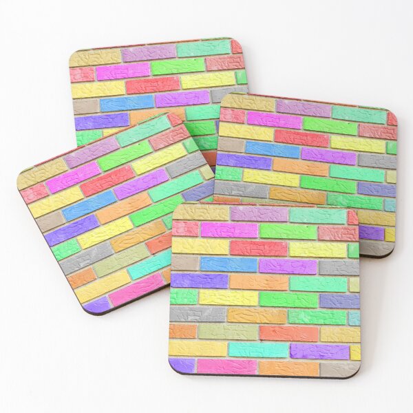 Item preview, Multicolor Painted Brick Wall Design Pattern designed and sold by RyansOpenDoor.