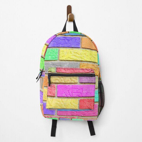 Item preview, Multicolor Painted Brick Wall Design Pattern designed and sold by RyansOpenDoor.
