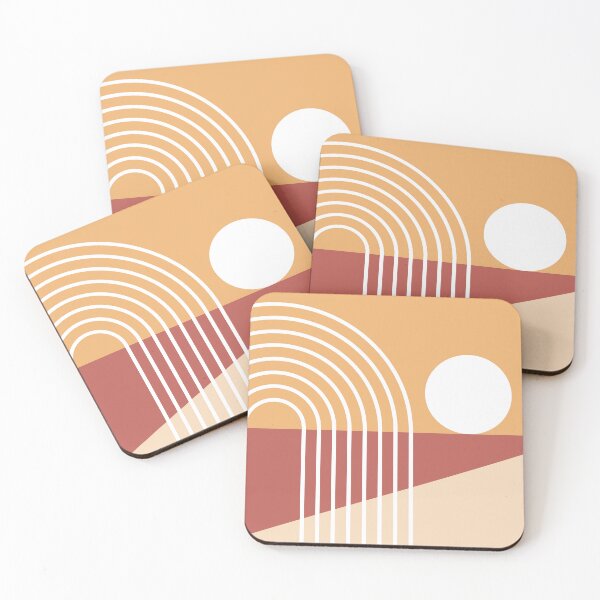 Item preview, Sun Rainbow Beach Abstract 8 in Brown Beige Orange designed and sold by nineFlorals.