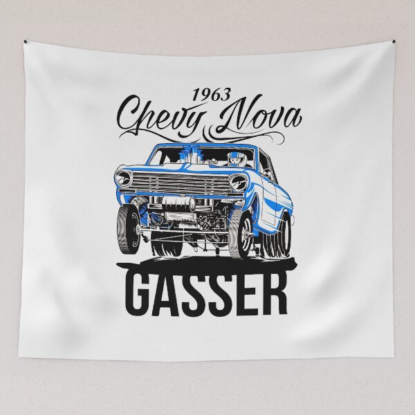 Item preview, 1963 Chevy Nova Ss Classic Car Gasser Hot Rod Mens Graphic, Black Team, New Style, Hot Search designed and sold by FWREQADU.