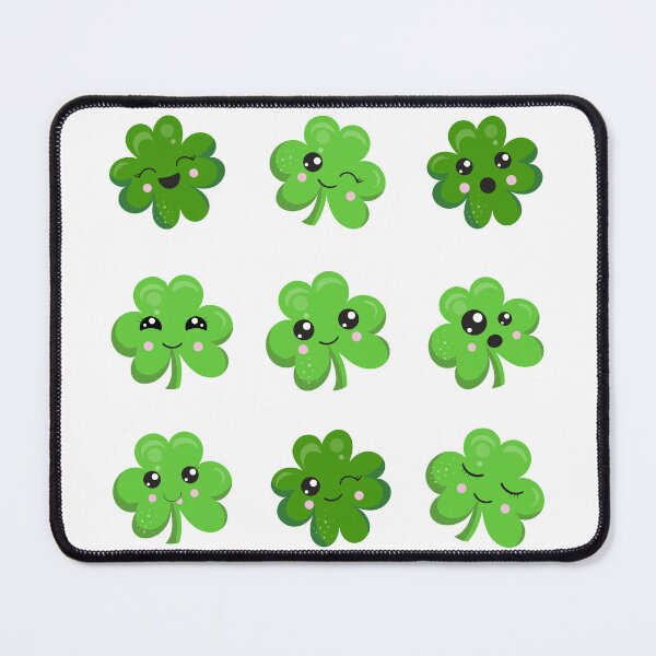 Item preview, St. Patrick's Day Kawaii Shamrocks. designed and sold by MonkeyBizness.