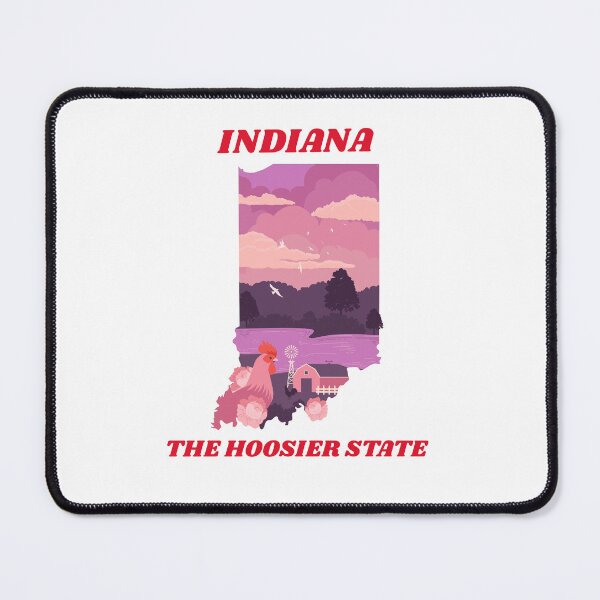 Item preview, INDIANA THE HOOSIER STATE designed and sold by DeversDesigns.