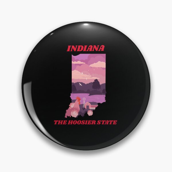 Item preview, INDIANA THE HOOSIER STATE designed and sold by DeversDesigns.